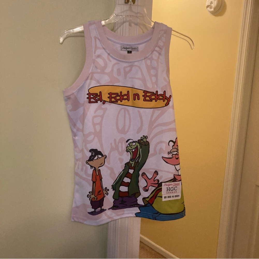 HGC Ed, Edd n Eddy Cartoon Tank Top - White
